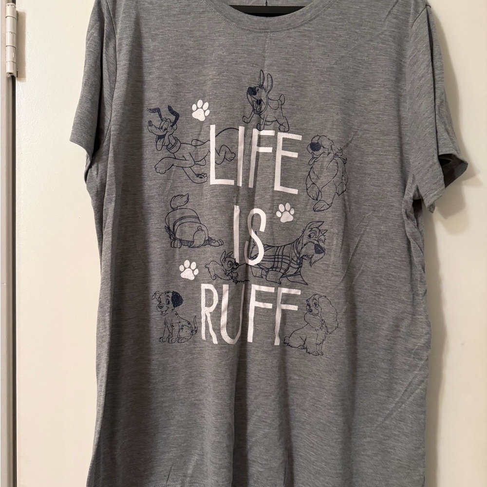 Disney Parks Gray T-Shirt with Castle Logo